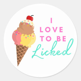 liefde om rond te blijven plakken ronde sticker