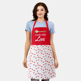 Liefde om Rood en Wit te Koken  Schort