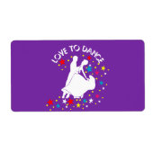 Liefde om te dansen etiket (Voorkant)