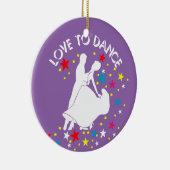 Liefde om te dansen keramisch ornament (Rechts)