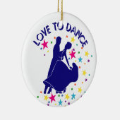 Liefde om te dansen keramisch ornament (Rechts)