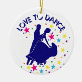 Liefde om te dansen keramisch ornament (Voorkant)