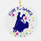 Liefde om te dansen keramisch ornament (Achterkant)
