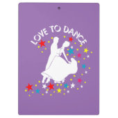 Liefde om te dansen klembord (Achterkant)