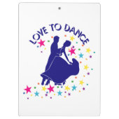Liefde om te dansen klembord (Achterkant)