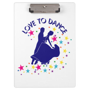 Liefde om te dansen klembord