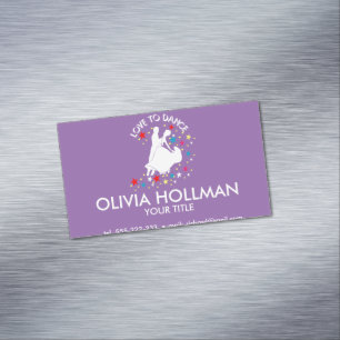 Liefde om te dansen magnetisch visitekaartje