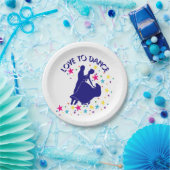 Liefde om te dansen papieren bordje (Feest)