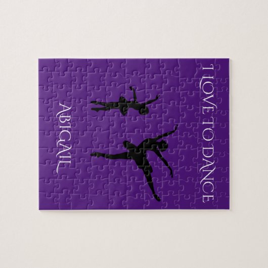 'Liefde om te dansen' puzzel met een persoonlijke  Legpuzzel (Horizontaal)