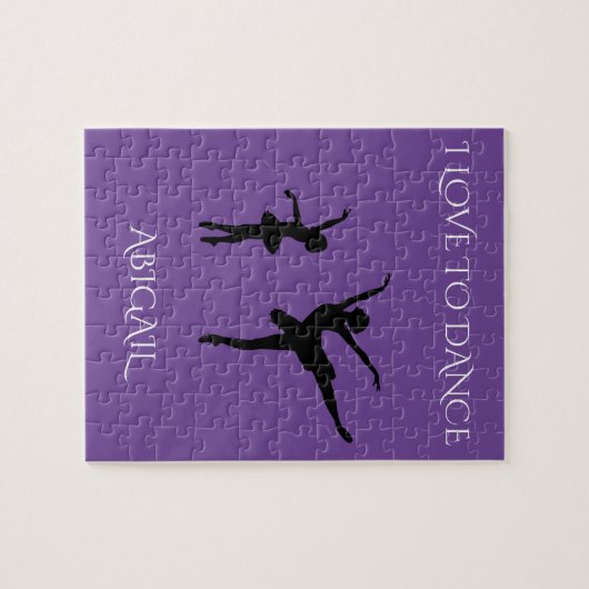 'Liefde om te dansen' puzzel met een persoonlijke  Legpuzzel (Horizontaal)