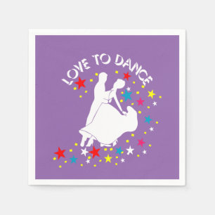 Liefde om te dansen servetten