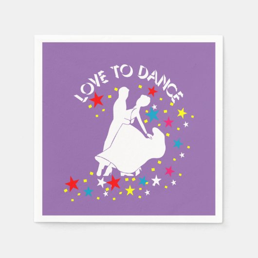 Liefde om te dansen servetten (Voorkant)