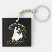Liefde om te dansen sleutelhanger (Achterkant)