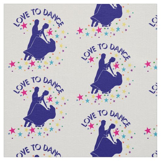 Liefde om te dansen stof (Swatch)