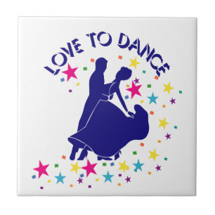 Liefde om te dansen tegeltje