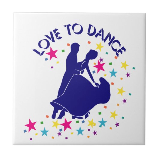 Liefde om te dansen tegeltje (Voorkant)