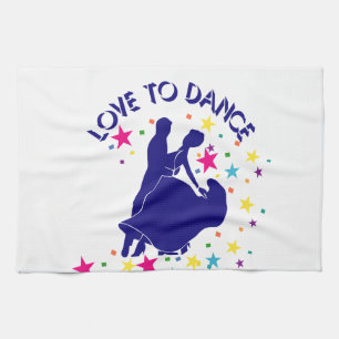 Liefde om te dansen theedoek
