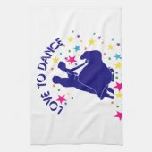 Liefde om te dansen theedoek (Verticaal)