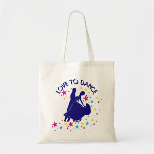 Liefde om te dansen tote bag