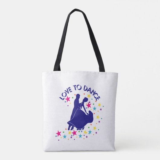 Liefde om te dansen tote bag (Achterkant)