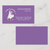 Liefde om te dansen visitekaartje (Voorkant / Achterkant)