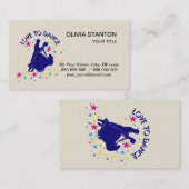 Liefde om te dansen visitekaartje (Voorkant / Achterkant)