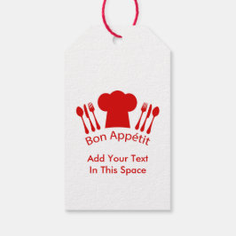 Liefde om te koken Chef Pet Bon Appetit Cadeaulabel
