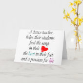 Liefde om te leren dansen Notecard (s) Kaart (Gele Bloem)