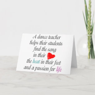 Liefde om te leren dansen Notecard (s) Kaart