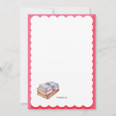 Liefde om te lezen Book Club uitnodiging (Achterkant)