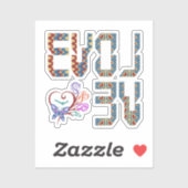 Liefde om te ontwikkelen | Heruitvinden jezelf Sticker (Vel)