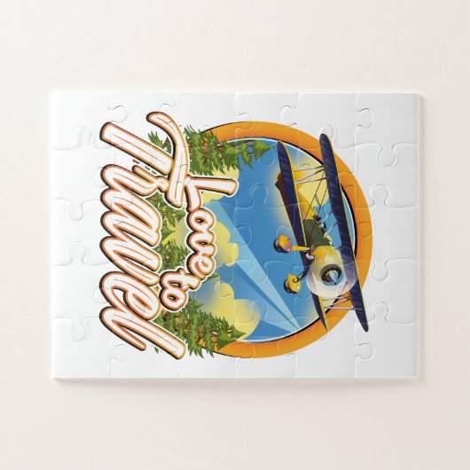 Liefde om te reizen legpuzzel (Horizontaal)