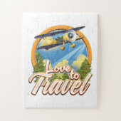 Liefde om te reizen legpuzzel (Verticaal)