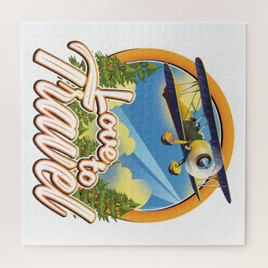 Liefde om te reizen legpuzzel (Horizontaal)