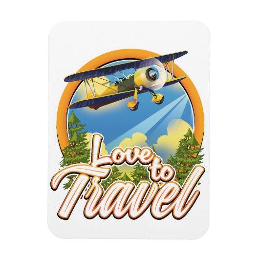 Liefde om te reizen magneet (Verticaal)
