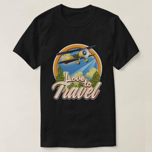 Liefde om te reizen t-shirt (Design voorkant)