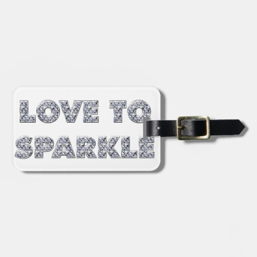 Liefde om te sparen bagagelabel (Voorkant horizontaal)