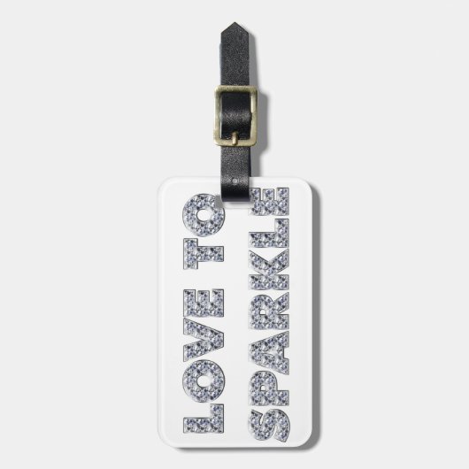 Liefde om te sparen bagagelabel (Voorkant verticaal)