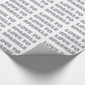 Liefde om te sparen cadeaupapier (Hoek)