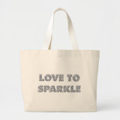Liefde om te sparen grote tote bag (Voorkant)