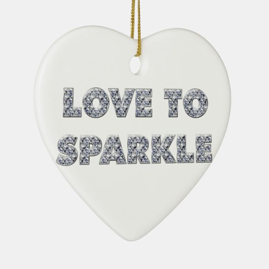 Liefde om te sparen keramisch ornament (Rechts)