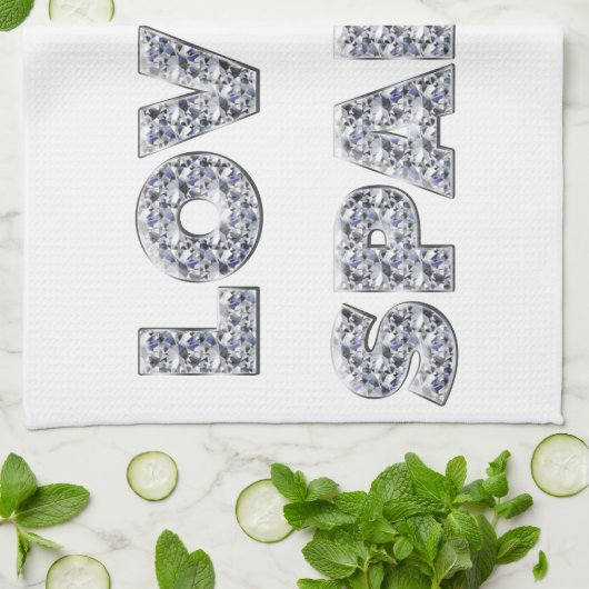 Liefde om te sparen theedoek (Gevouwen)