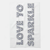 Liefde om te sparen theedoek (Verticaal)