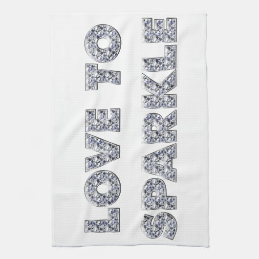 Liefde om te sparen theedoek (Verticaal)