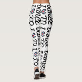 Liefde om Yoga Gym te dansen oefent Leggings uit (Achterkant)