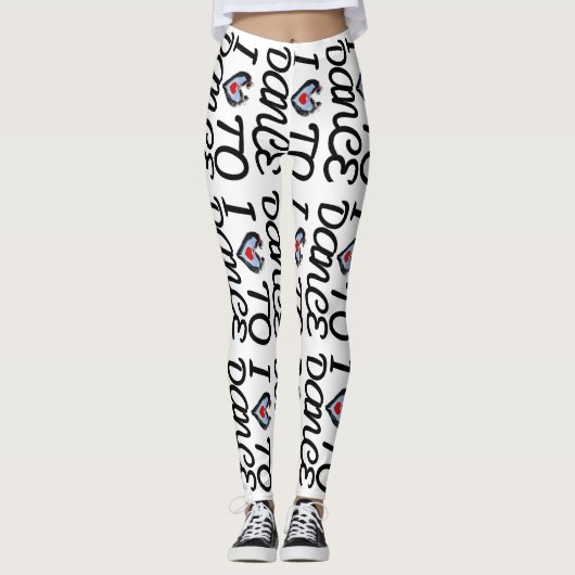 Liefde om Yoga Gym te dansen oefent Leggings uit (Voorkant)