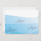 Liefde om Zee You Shark Blue Virtual Christmas Par Kaart (Achterkant)