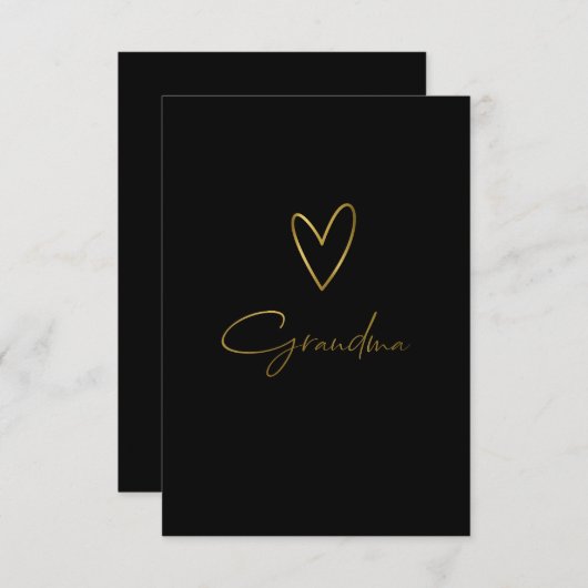 Liefde Oma Bedankt Card – gepersonaliseerd cadeau (Voorkant / Achterkant)