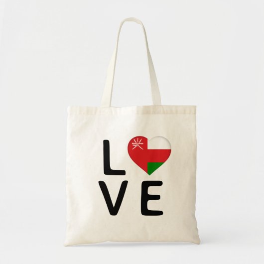 Liefde - Oman Flag Tote Bag (Voorkant)