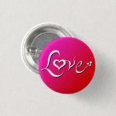 Liefde - omgekeerde roze mengsel ronde button 3,2 cm (Voorkant /achterkant)